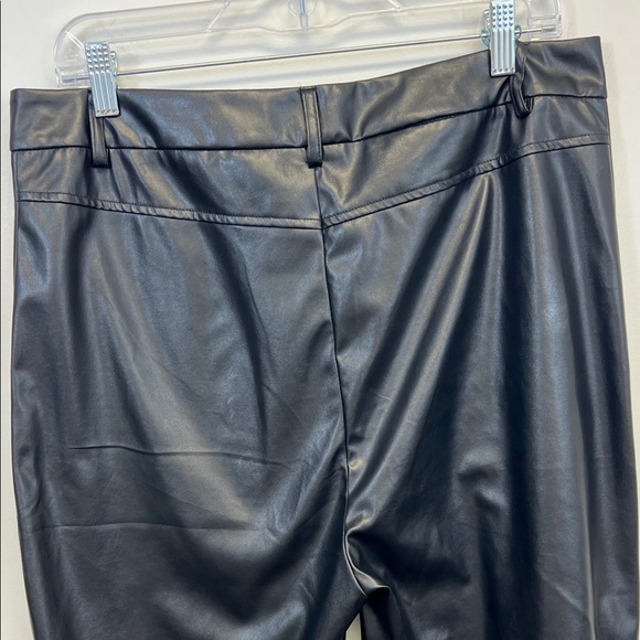 Miss Sparkling Black Faux Leather Pants Size XL - Picture 11 of 13